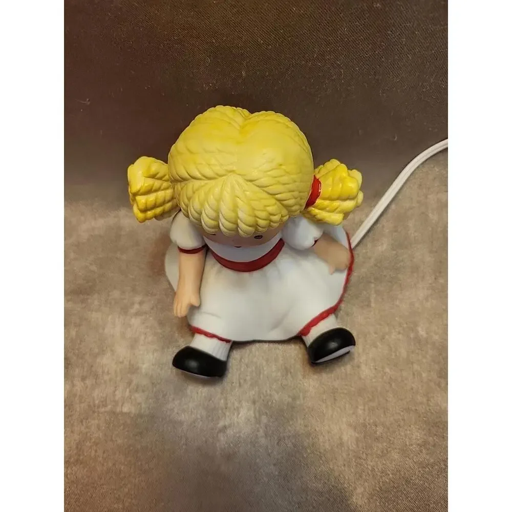 1985 Ebeling Reuss Ceramic Baby Doll Night Light Nursery Bedtime 5